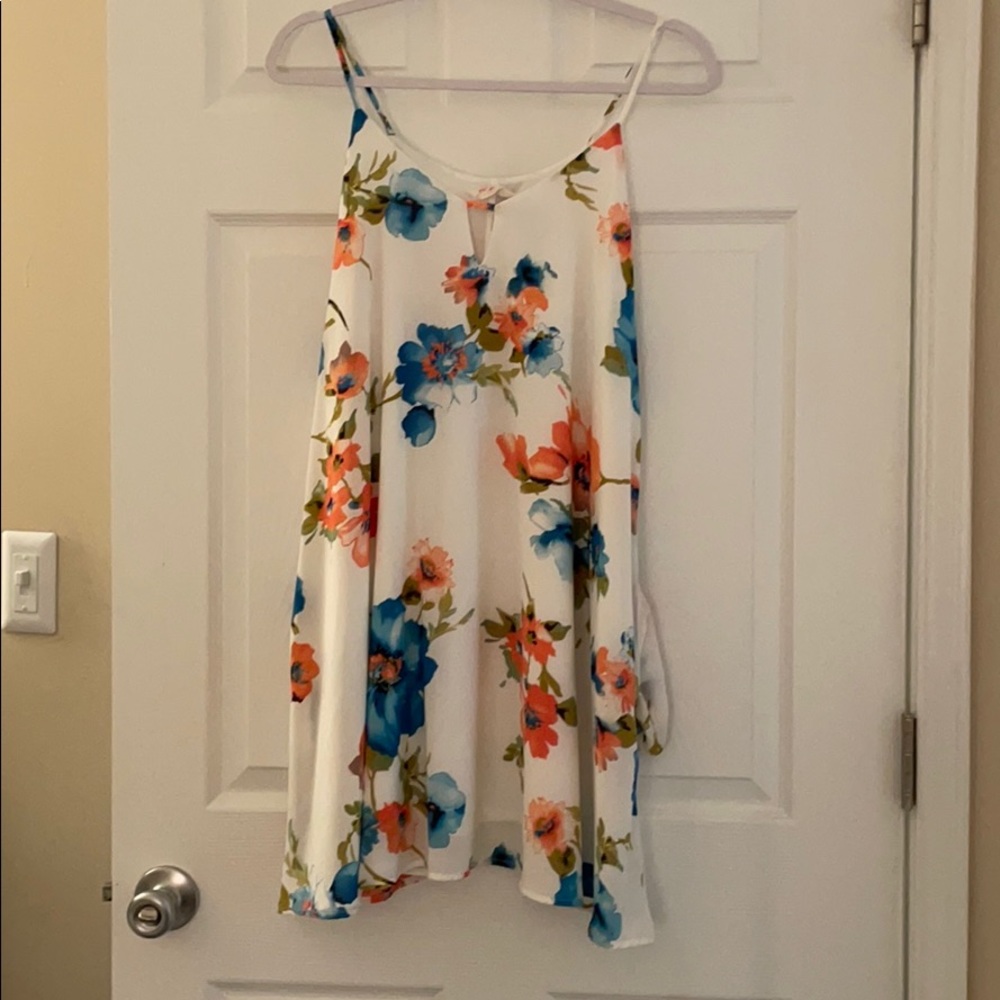 Peach Love California Floral Dress
